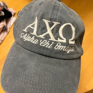 Denim alpha chi omega hat